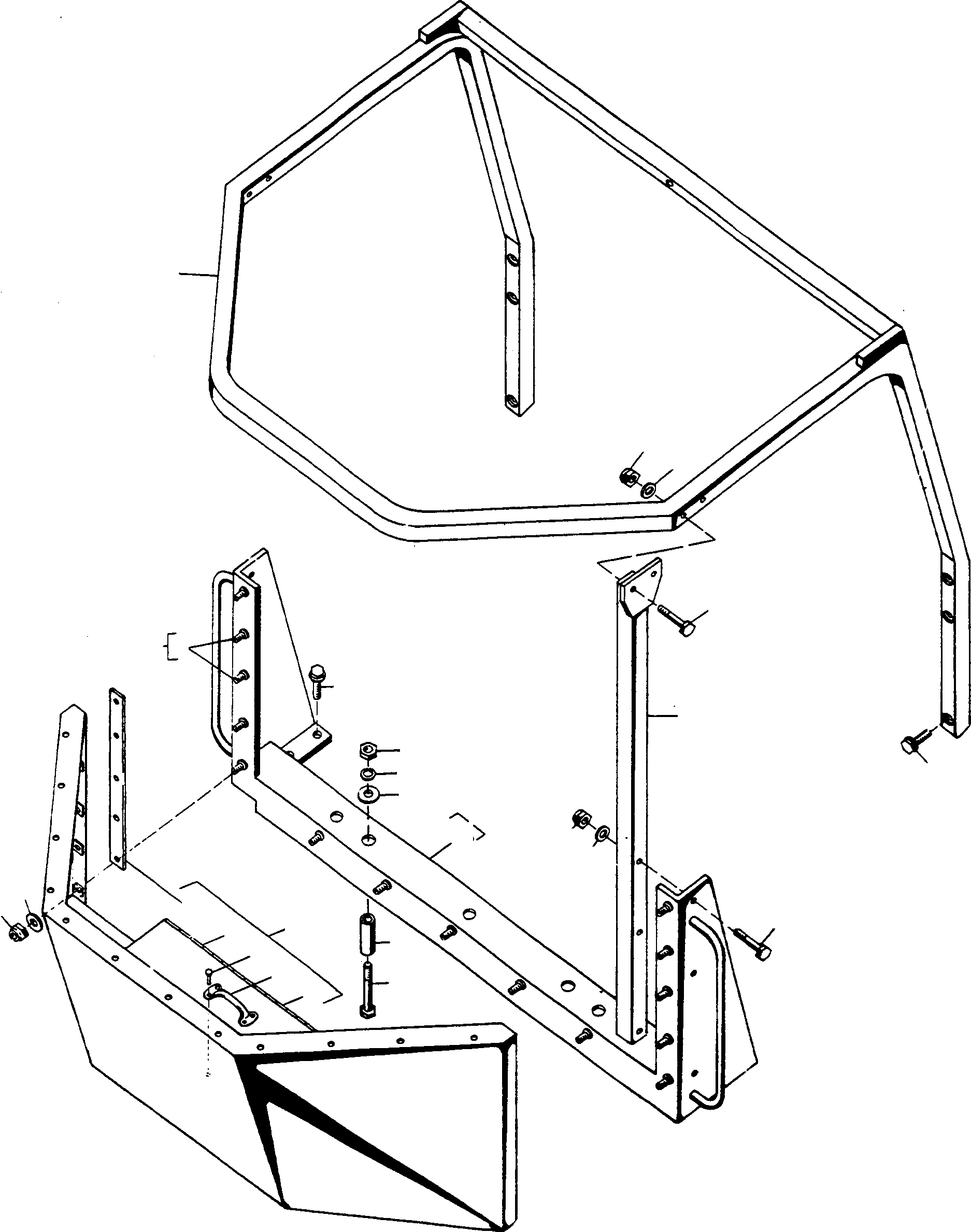 FRONT FRAME 2923638M91 KOMATSU
