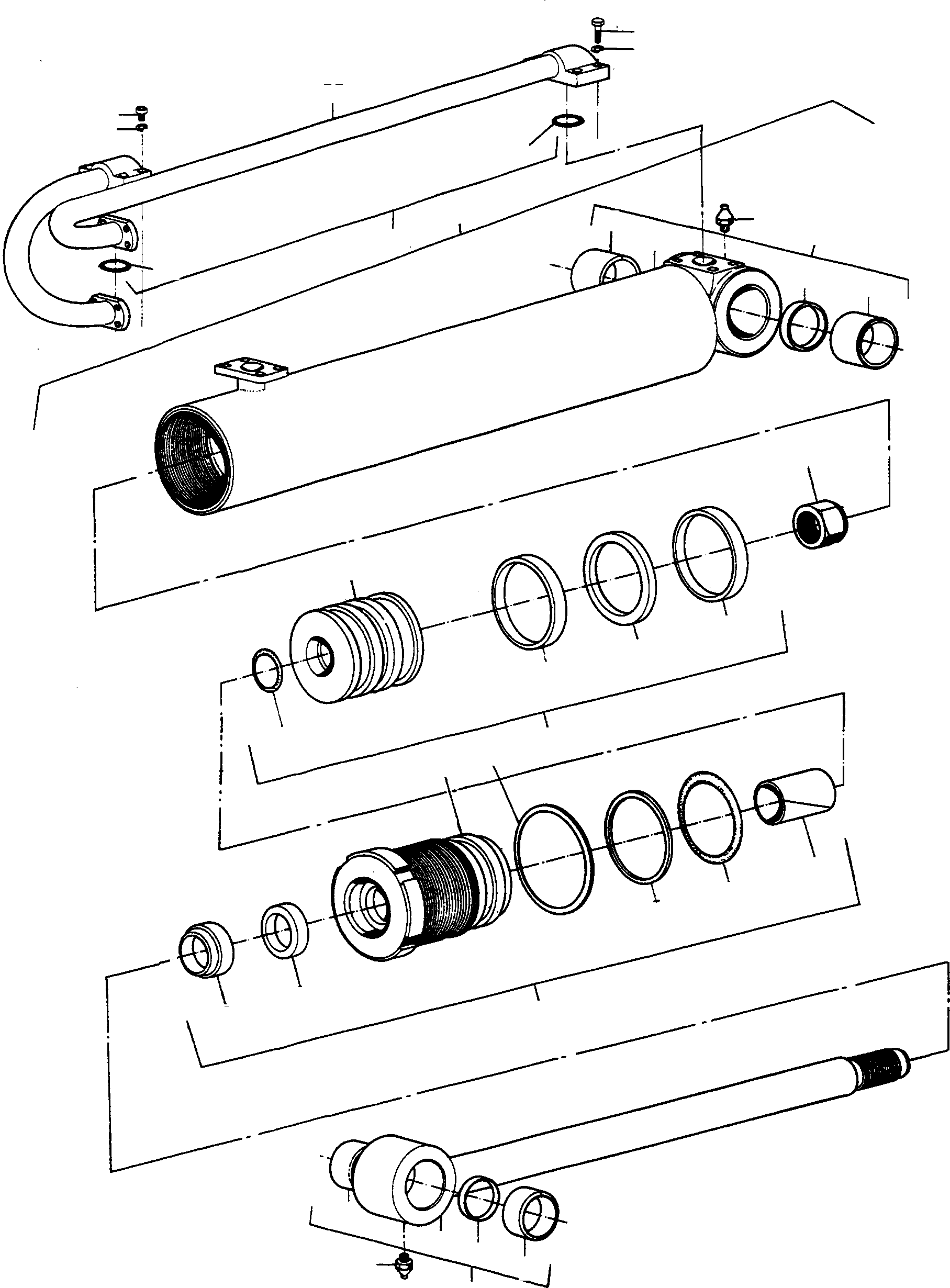 CYLINDER ROD 1608985M91 KOMATSU