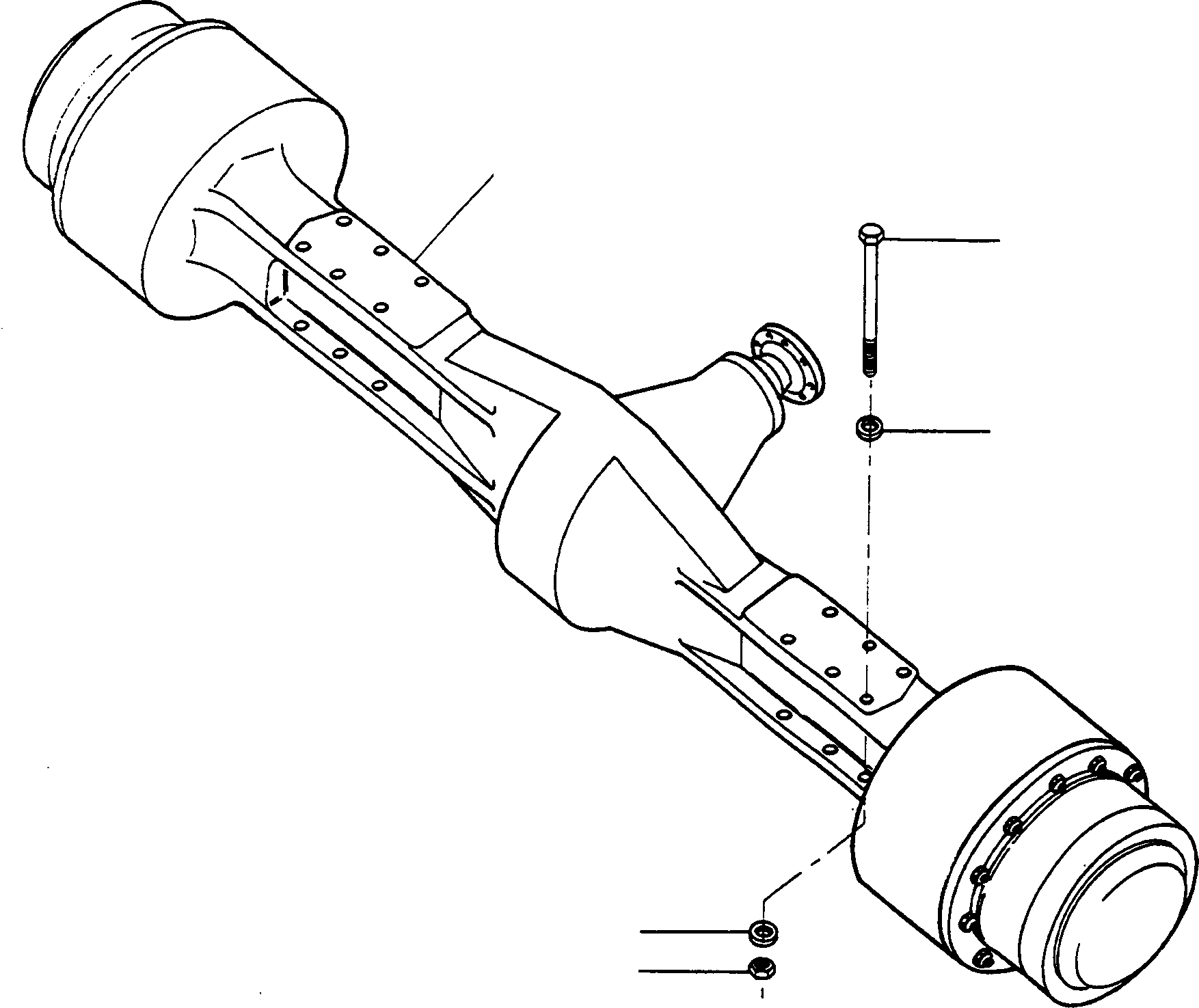 REAR AXLE 2948363M91 KOMATSU
