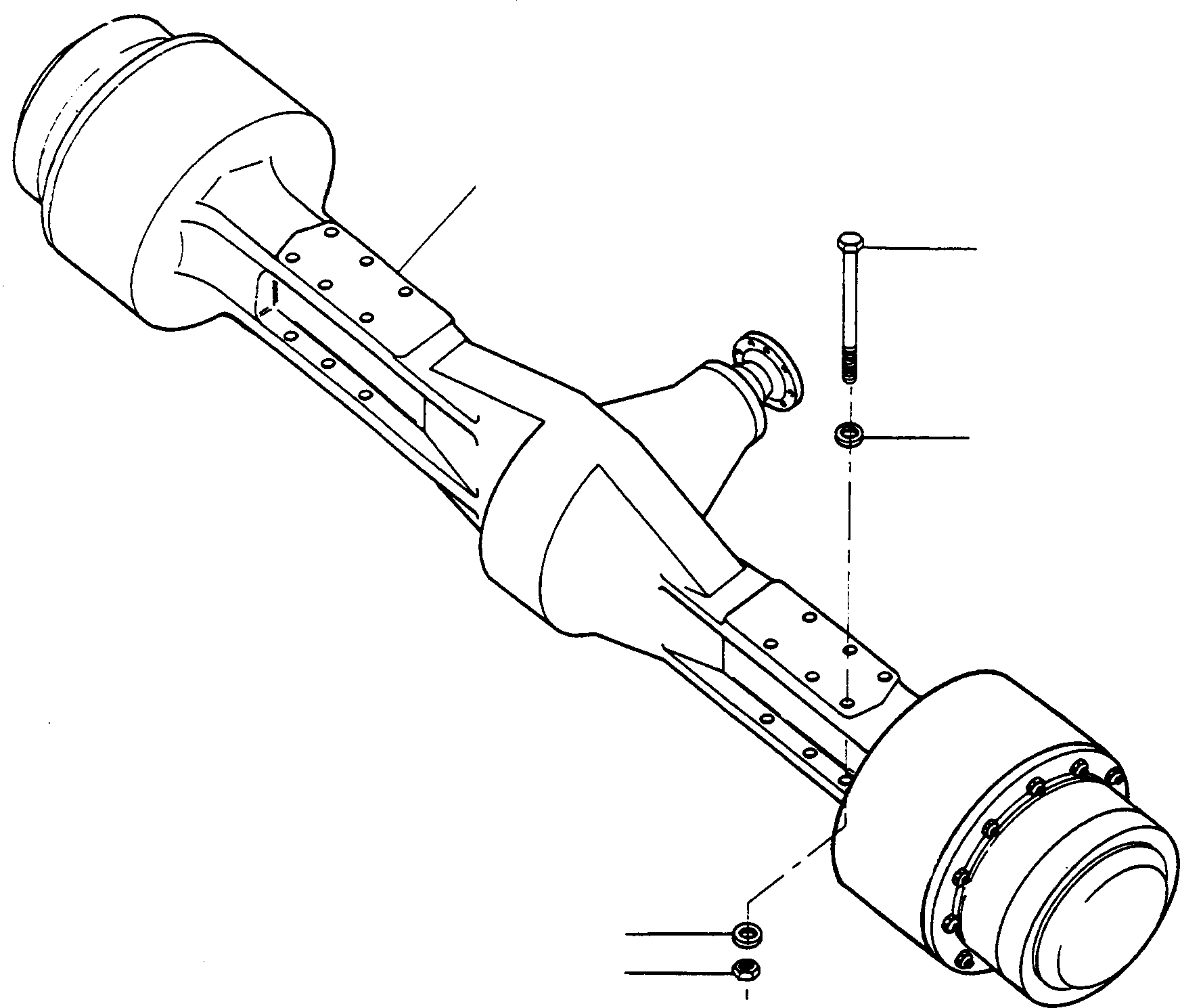 REAR AXLE 2948362M91 KOMATSU