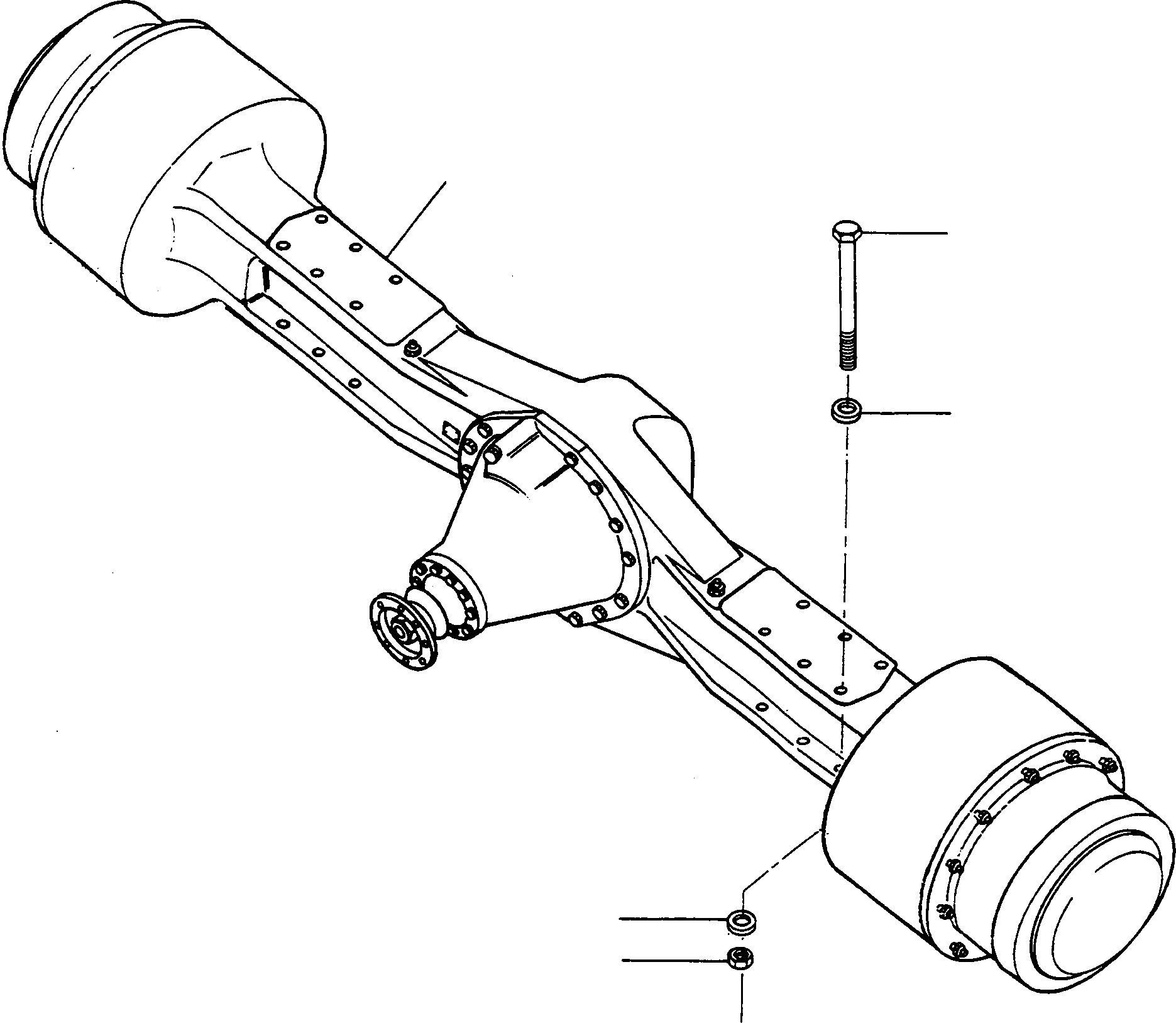 FRONT AXLE 2948332M92 KOMATSU