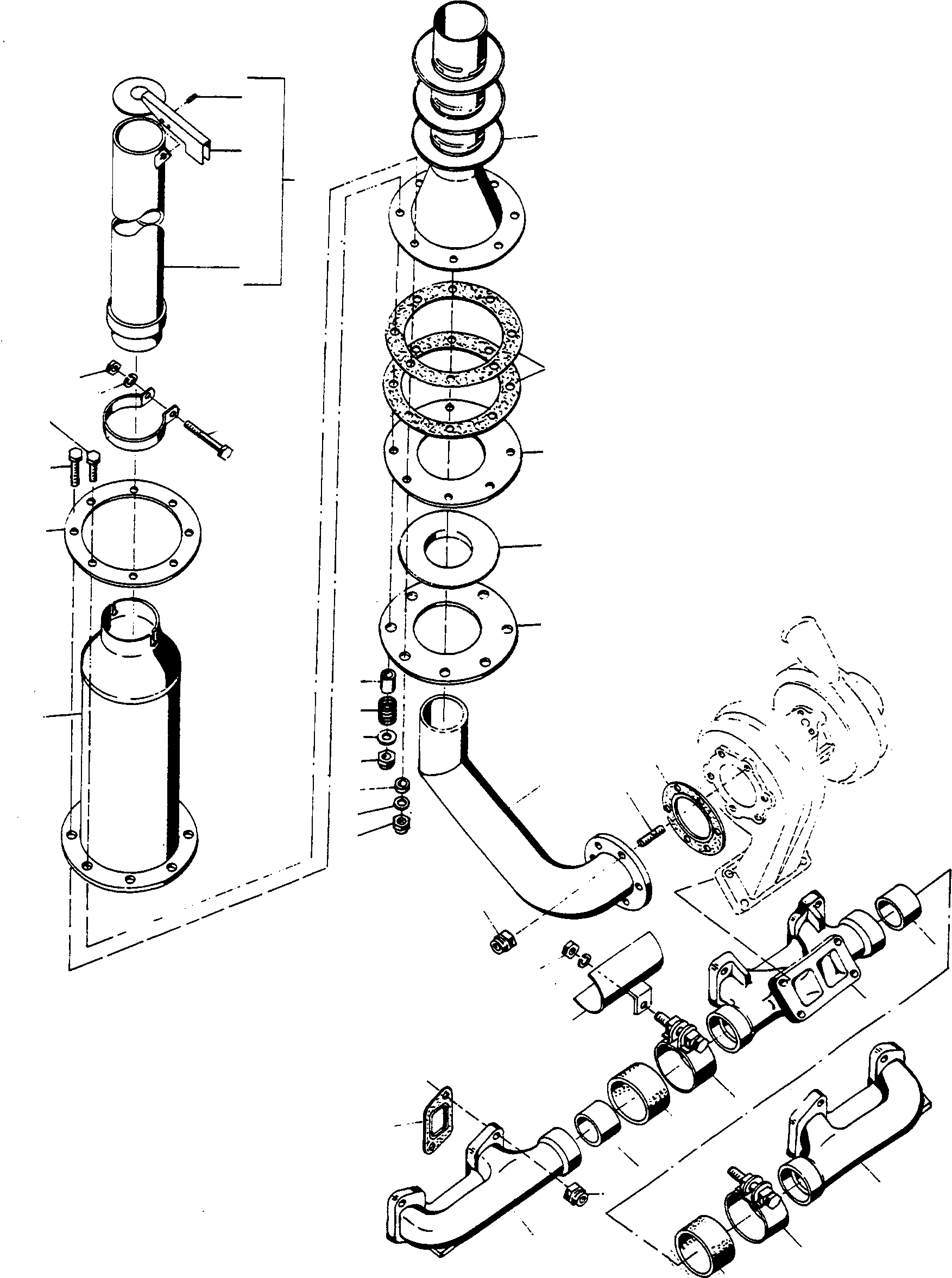 Выпускная труба 3073630M91 KOMATSU