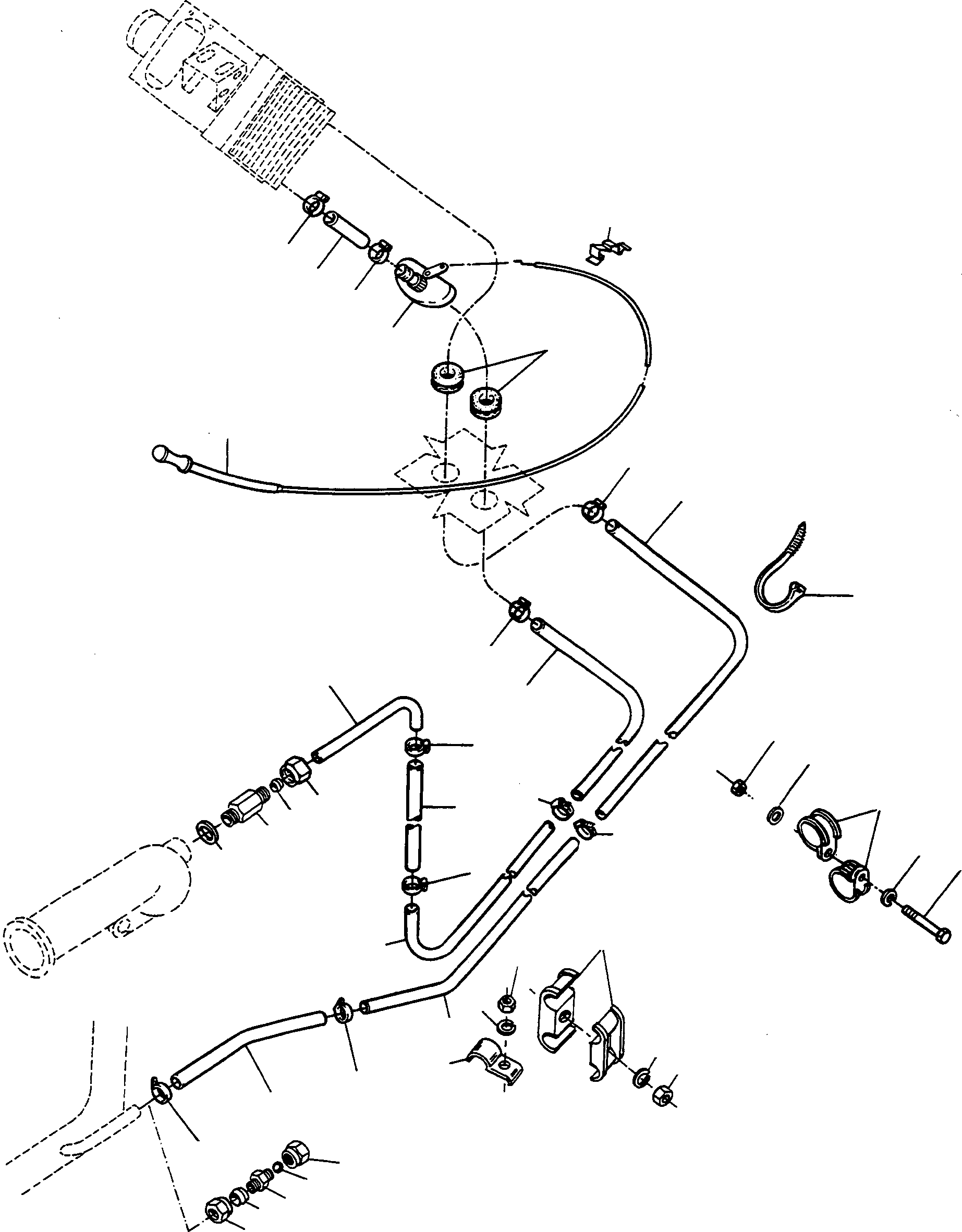 Трубка 3094436M1 KOMATSU