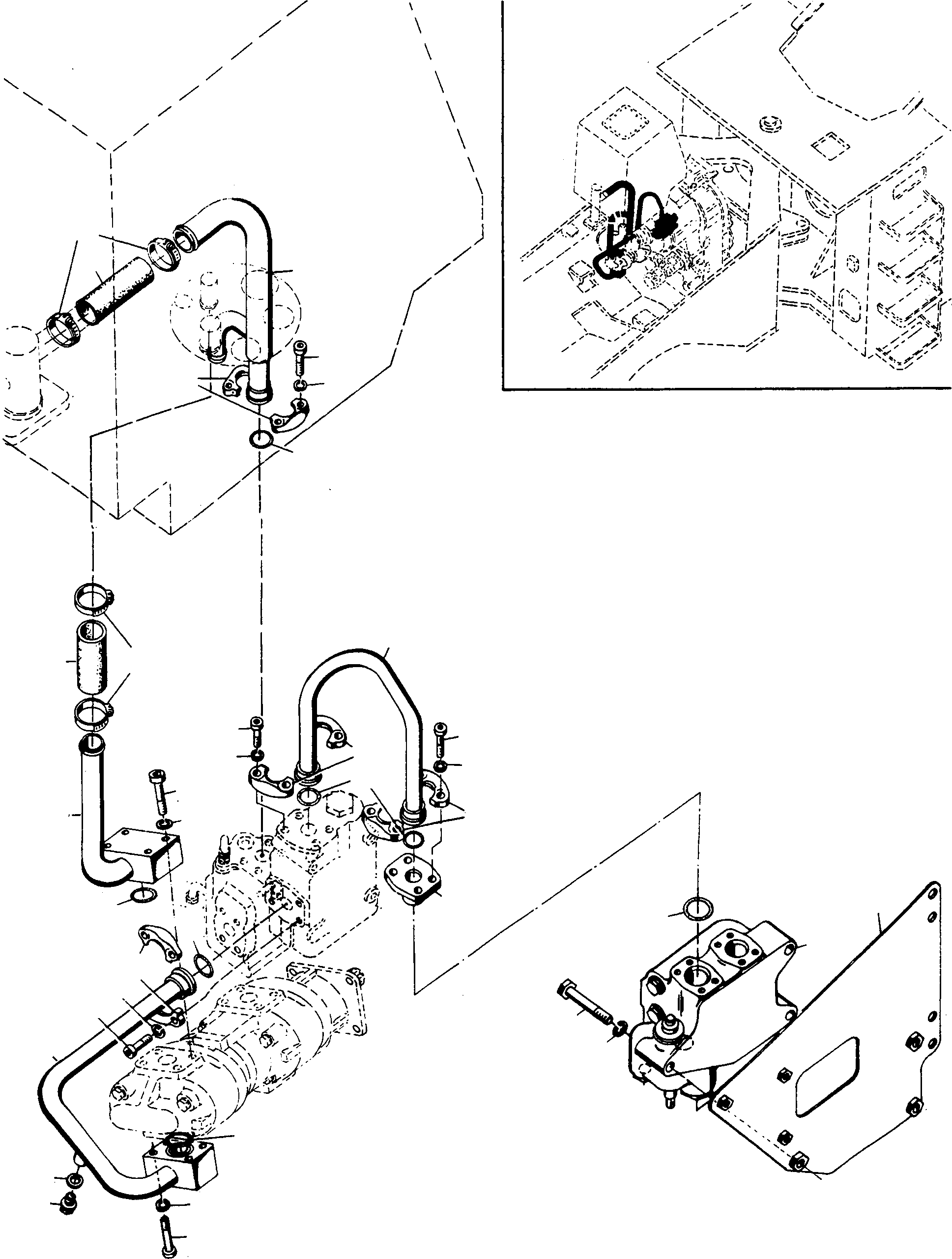 Фланец 2948403M1 KOMATSU