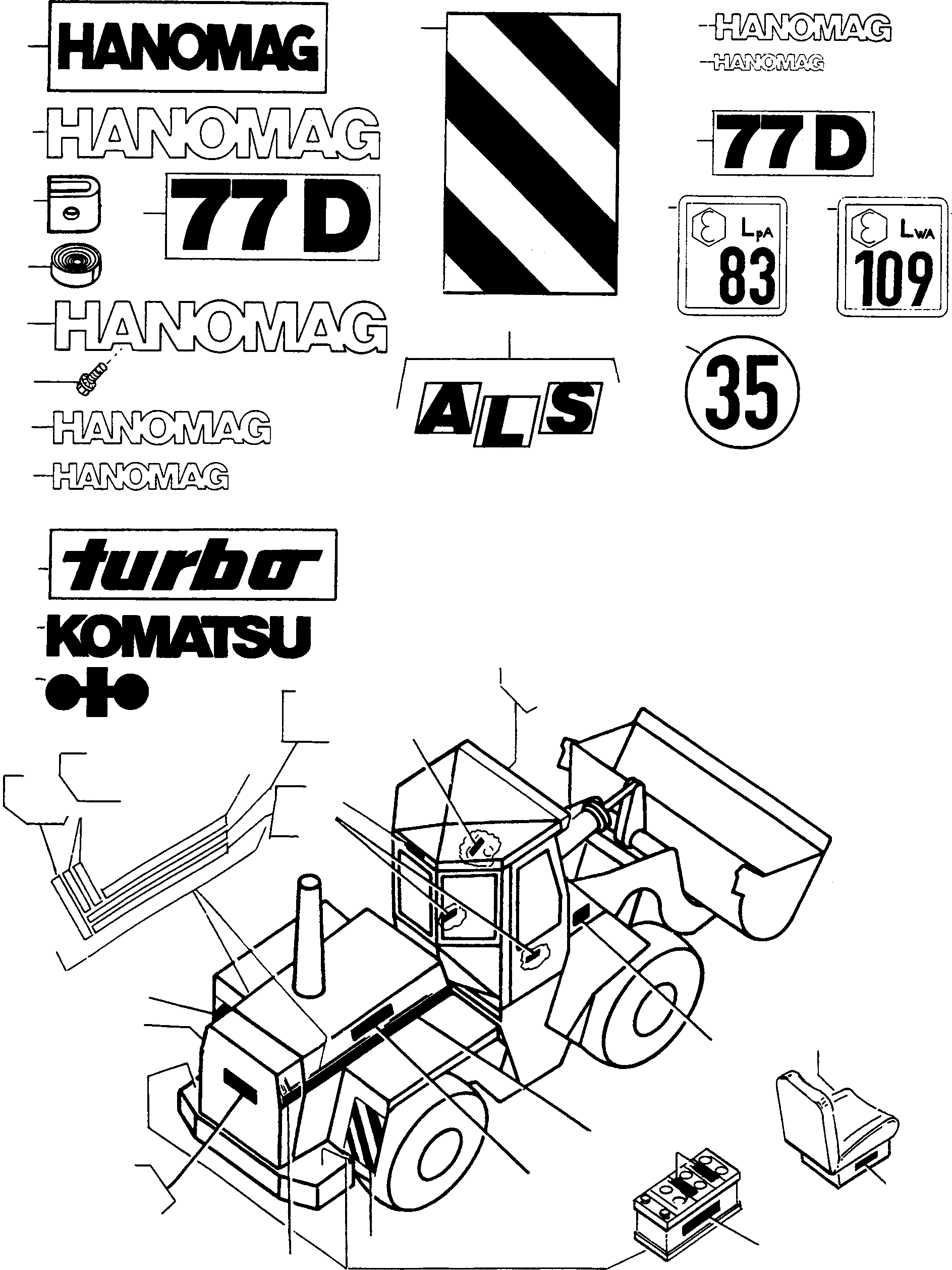 IDENTITY PLATE 4002765M1 KOMATSU