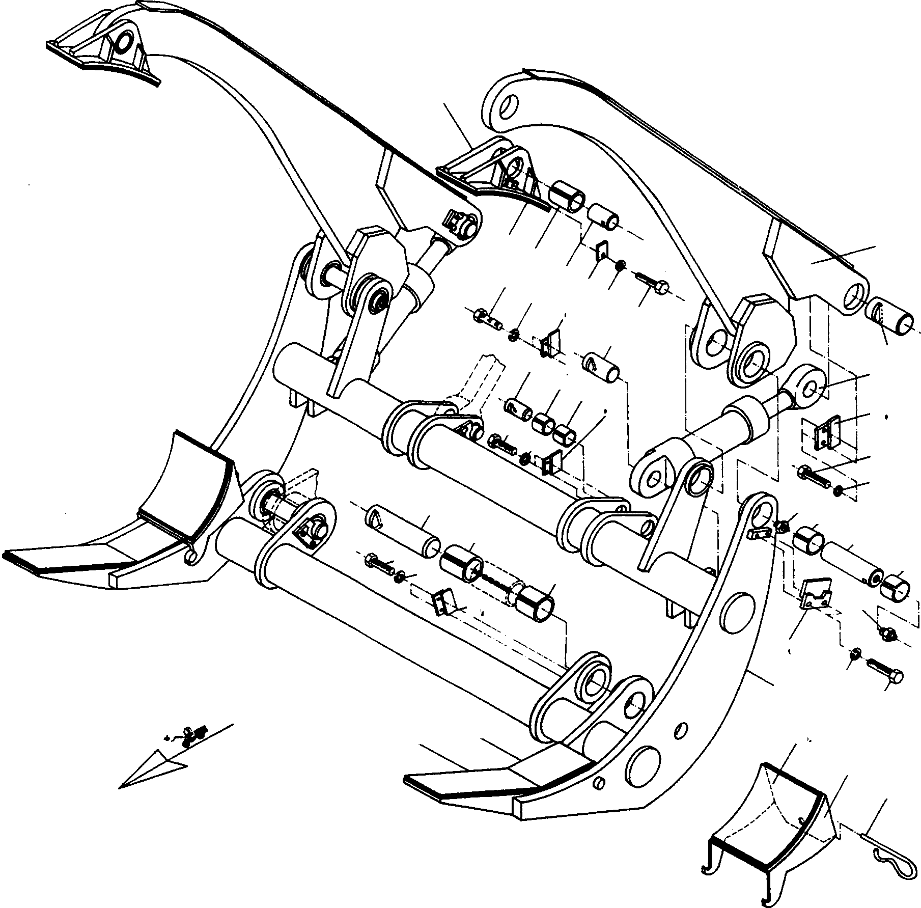 FORK 3236147M91 KOMATSU