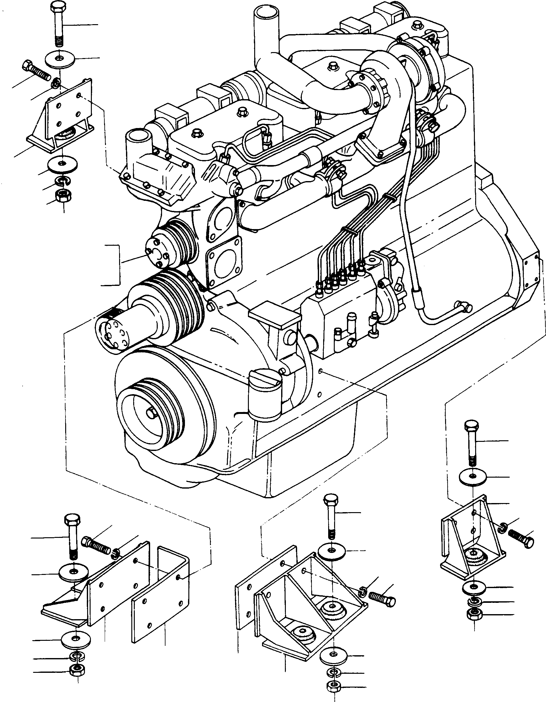 ENGINE 2992219M91 KOMATSU