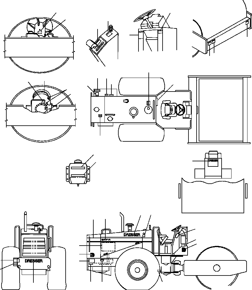 DECALS - GENERAL PURPOSE (1262 577 H91) KOMATSU