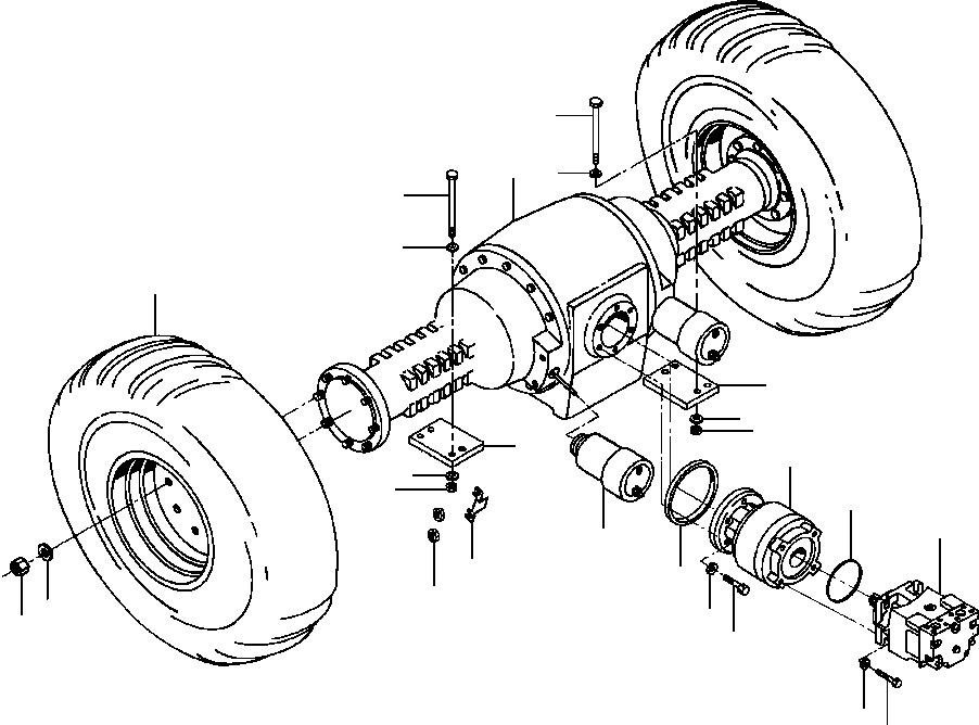 AXLE, DRIVE (1430 086 H91) KOMATSU