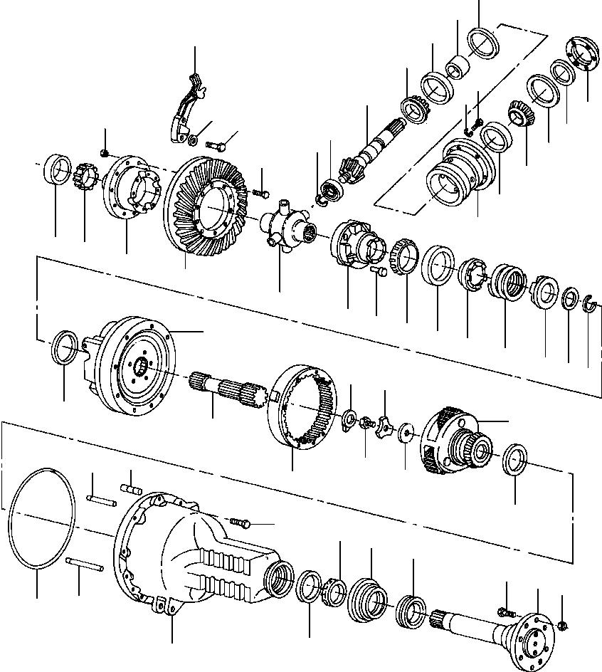 AXLE, REAR 1430 085 H91 KOMATSU