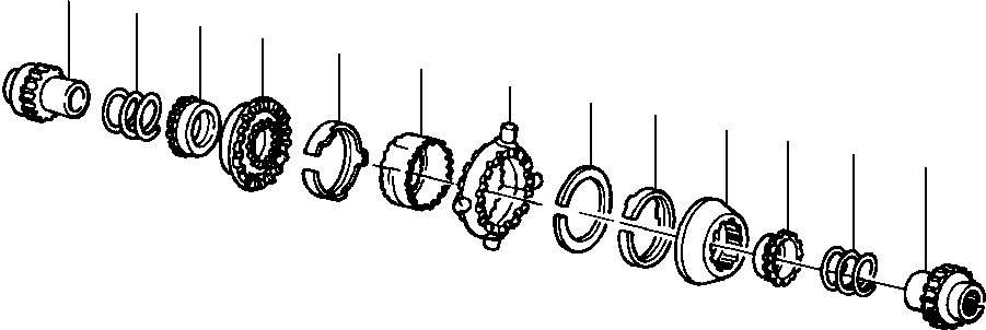 GEAR, SIDE 1431 044 H1 KOMATSU