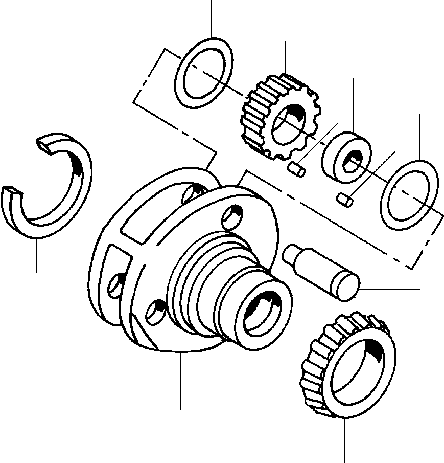 CONE, BEARING 1431 005 H1 KOMATSU