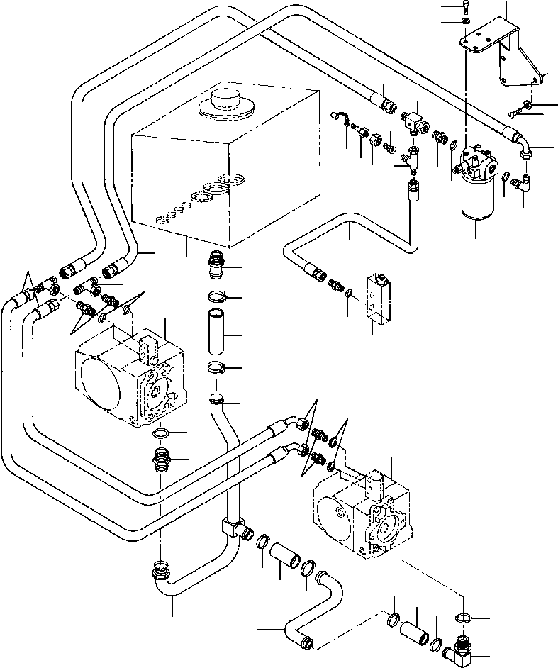 TUBE, TRANSMISSION 1283 577 H1 KOMATSU