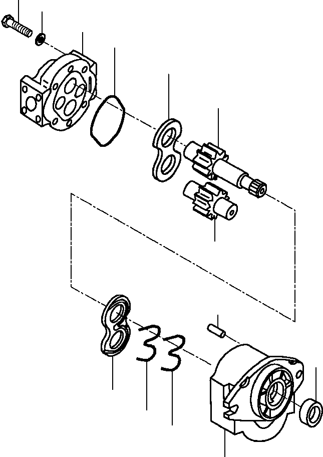 Комплект уплотнений 1430 641 H91 KOMATSU