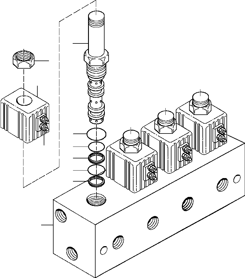 VALVE BANK, SOLENOID 1281 675 H91 KOMATSU