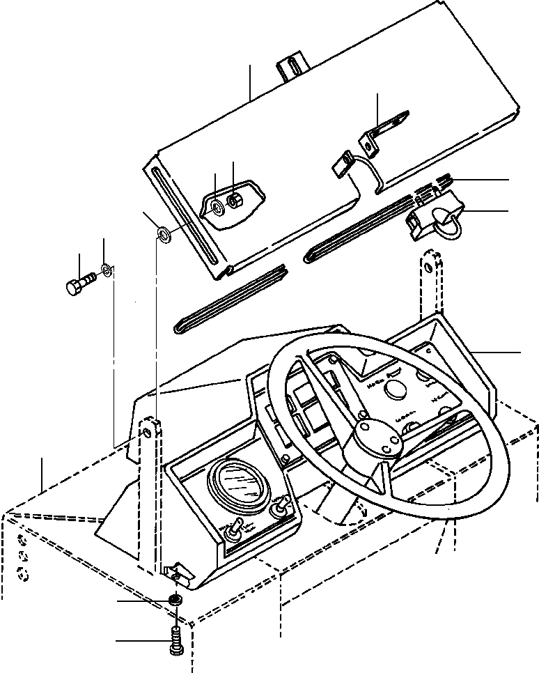 BRACKET, SECURITY 1282 207 H2 KOMATSU