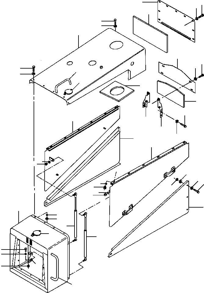 HOOD & PANELS (1262 565 H91) KOMATSU