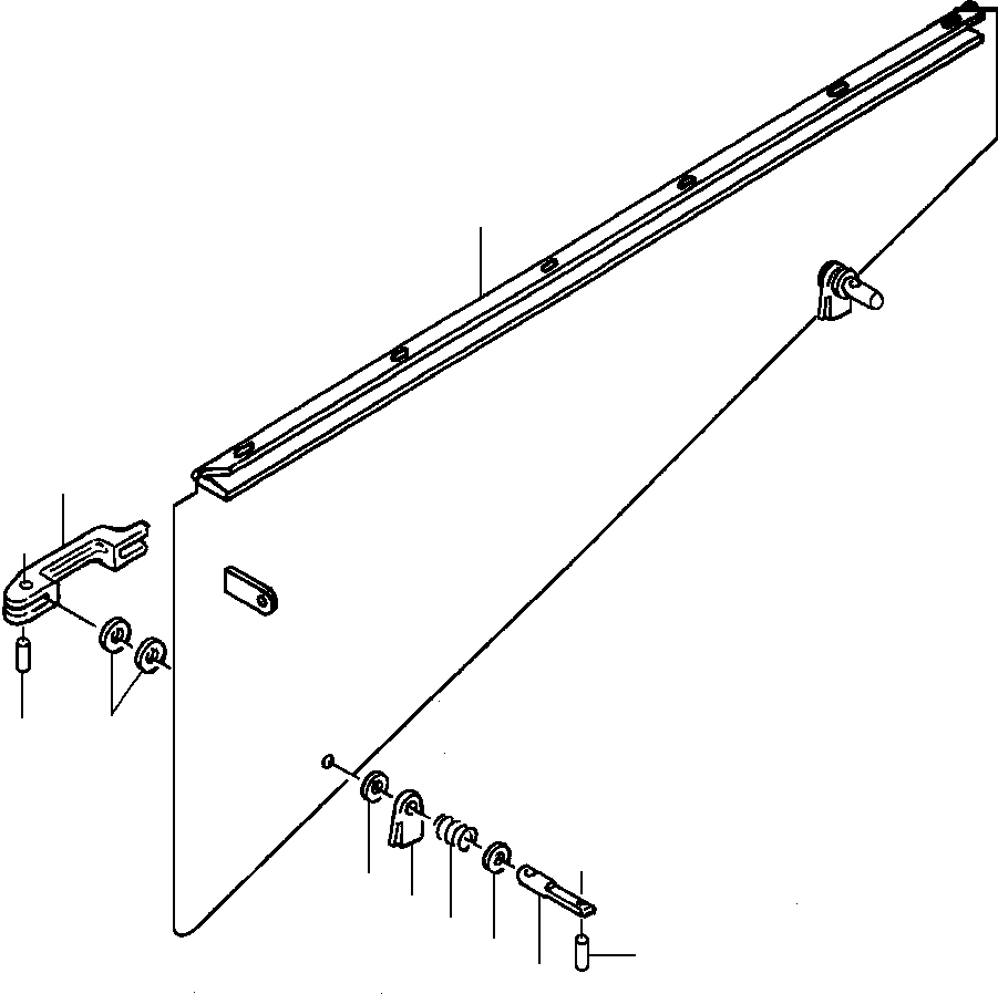 PIN, LATCH 1234 792 H1 KOMATSU