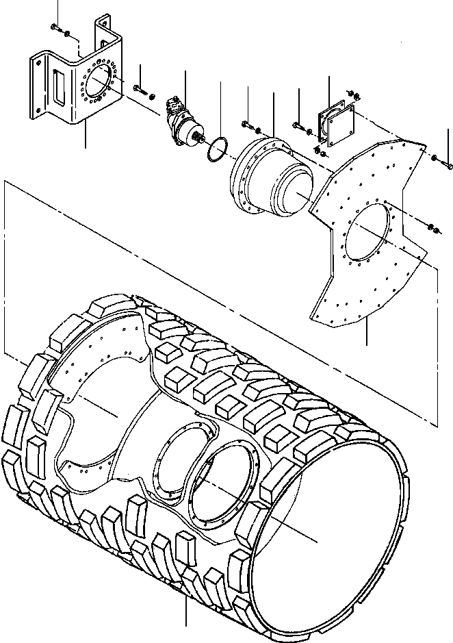 PLATE, DRIVE 1430 367 H1 KOMATSU