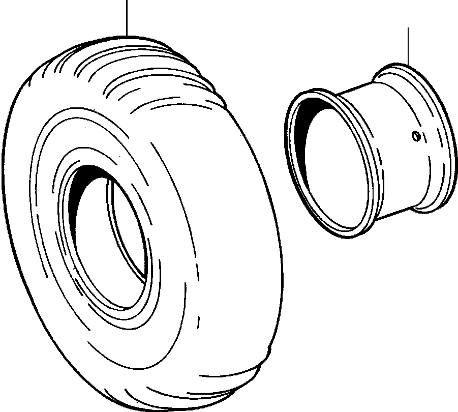 WHEEL & TIRE ASSEMBLY (1430 097 H91) KOMATSU