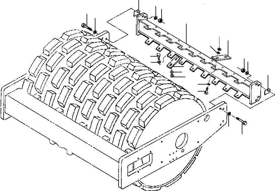 SCRAPER WELDMENT 1280 636 H91 KOMATSU