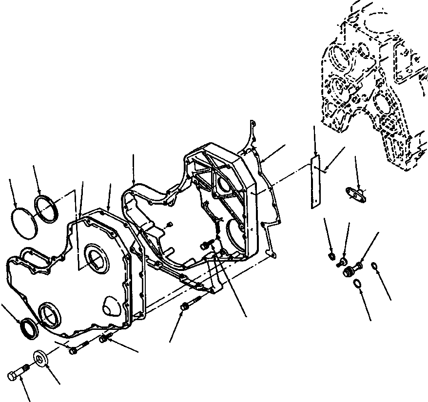 HOUSING, GEAR 1294 358 H2 KOMATSU