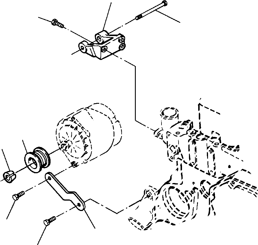 BRACE, ALTERNATOR 1295 296 H1 KOMATSU