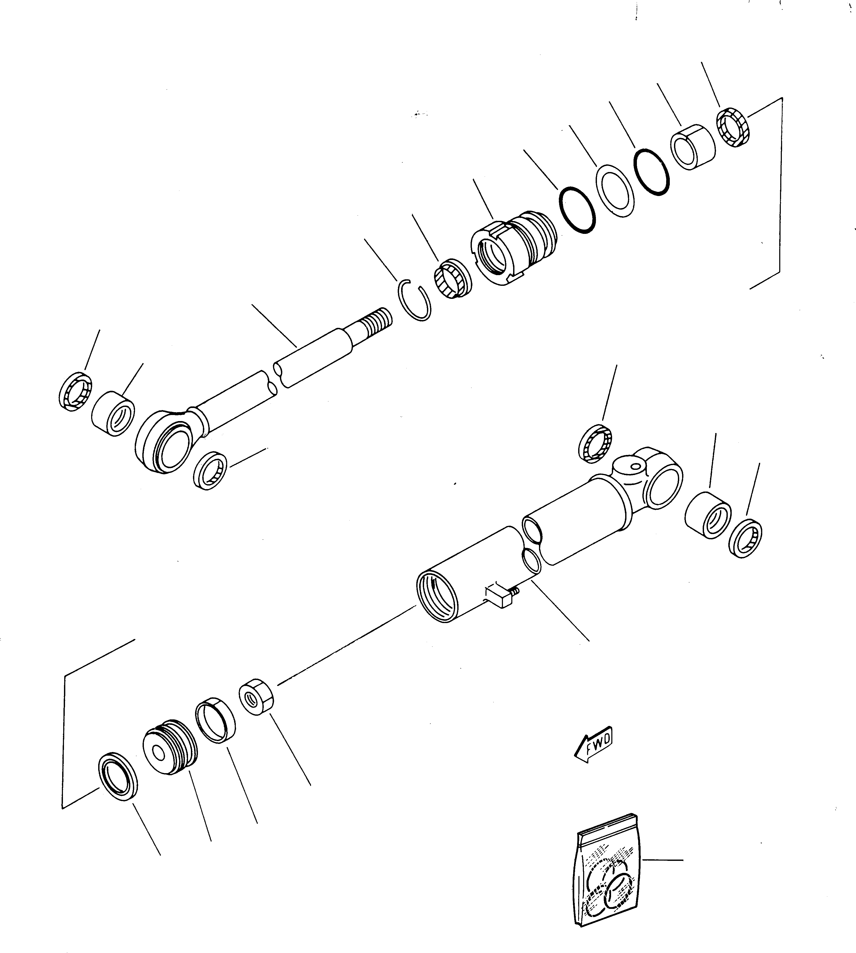 SWING CYLINDER, ASSY. 200060307 KOMATSU