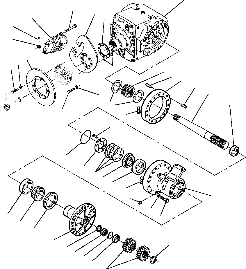 Фиксатор подшипника 1277 402 H2 KOMATSU