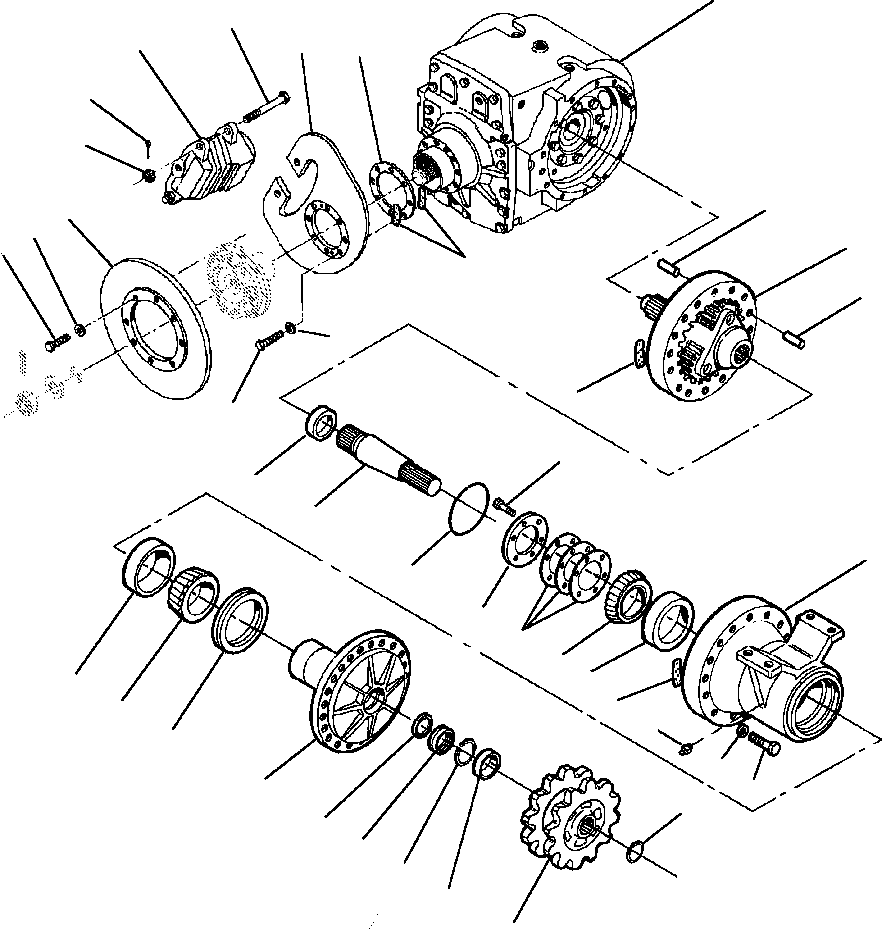 SPROCKET, OUTPUT SHAFT 1286 993 H1 KOMATSU