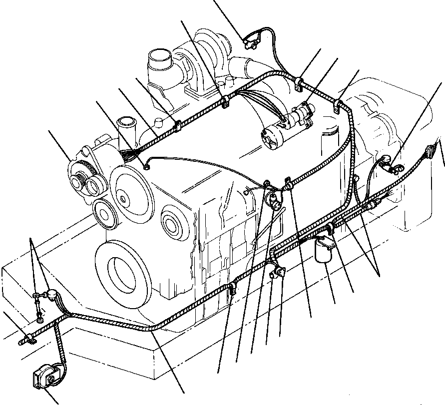 Кабельный хомут 130 096 KOMATSU