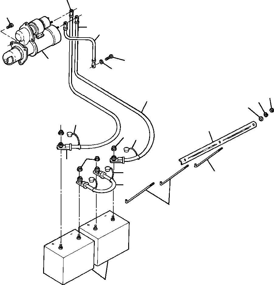 CABLE, BATTERY - NEGATIVE 1252 290 H1 KOMATSU