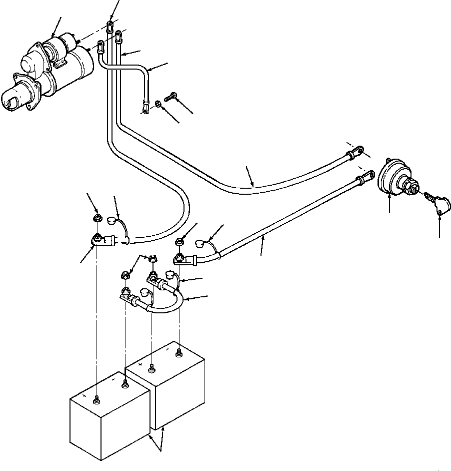 CABLE, BATTERY - NEGATIVE 1260 592 H1 KOMATSU