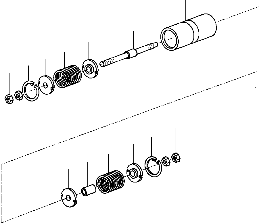 COLLAR WITH BUSHING, SPRING 1434 129 H1 KOMATSU