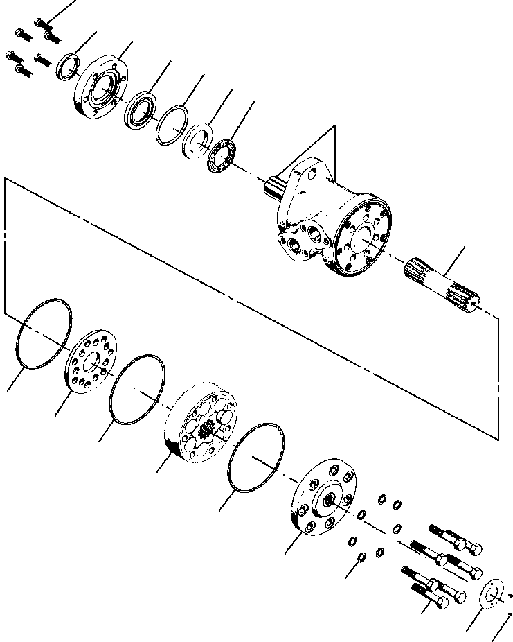 Крышка торцевая 1287 293 H1 KOMATSU