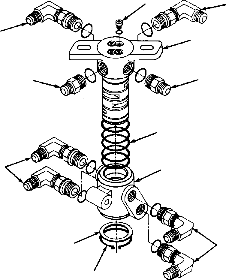 BODY, SWIVEL 73 977 KOMATSU