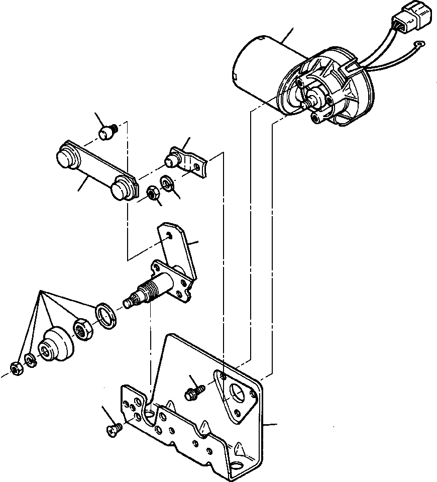 PIVOT, WIPER ARM 1295 115 H1 KOMATSU