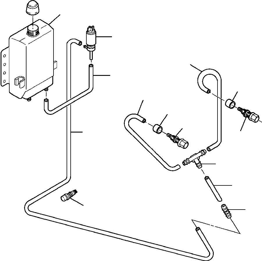 NOZZLE, JET WASHER 944 032 C1 KOMATSU