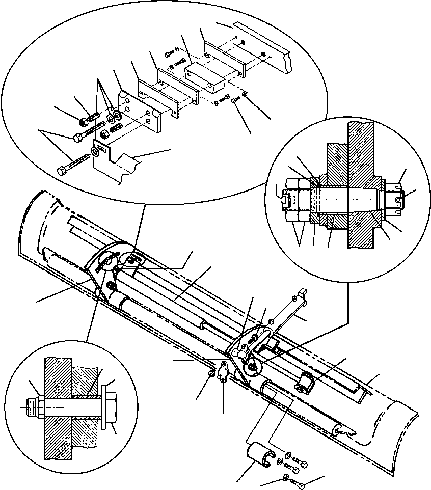 MOUNT WELDMENT, SHIFT CYLINDER 139 993 KOMATSU