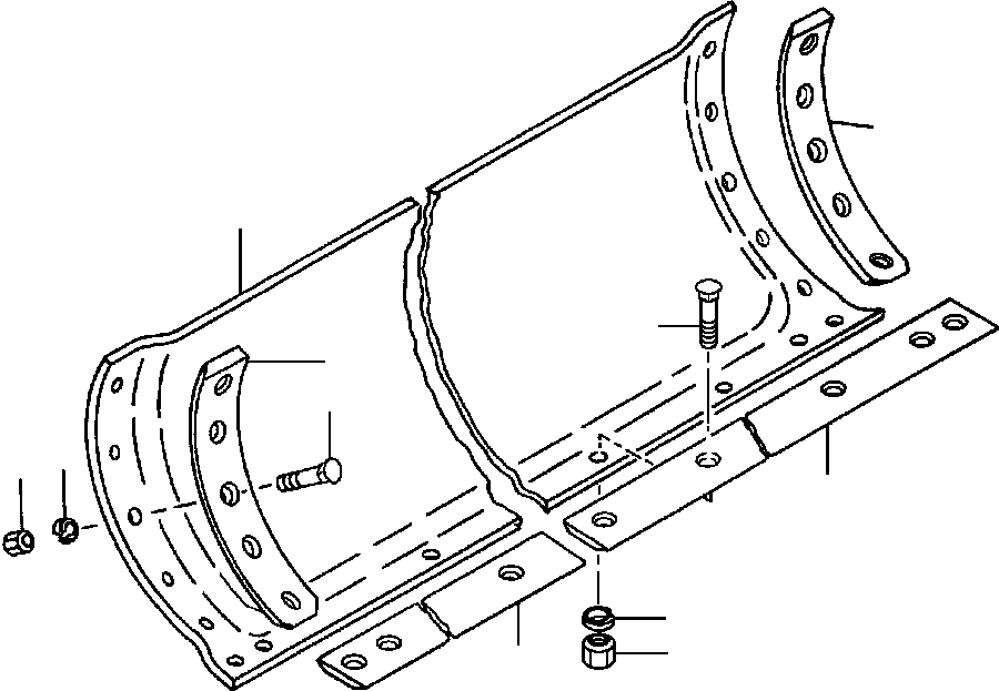 MOLDBOARD ASSEMBLY - 3/4 IN. X 22 IN. X 12 FT 1285 845 H91 KOMATSU