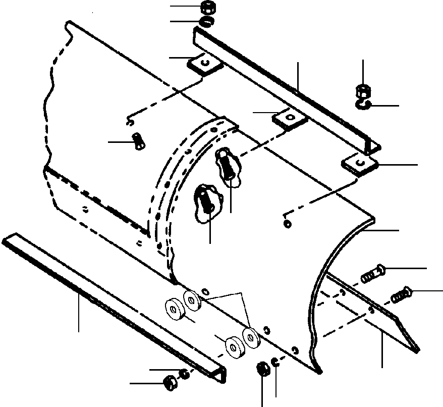 Режущая кромка - 5/8 IN X 6 IN X 9 FT 44 485 A KOMATSU