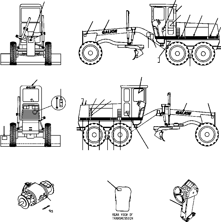 DECALS, STANDARD 1432 314 H91 KOMATSU