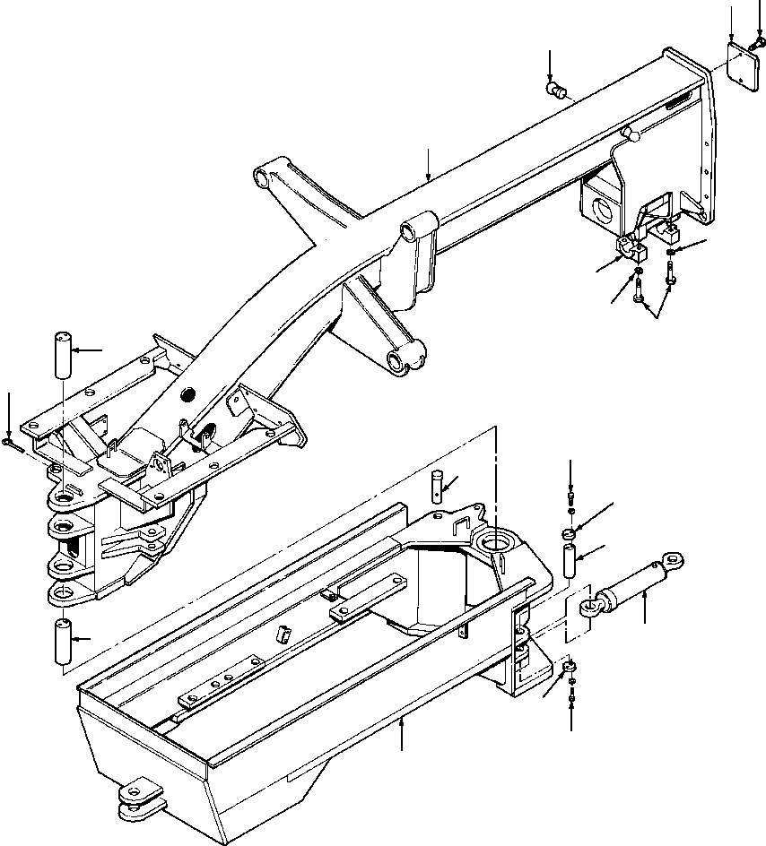 FRAME WELDMENT - FRONT 1430 774 H91 KOMATSU