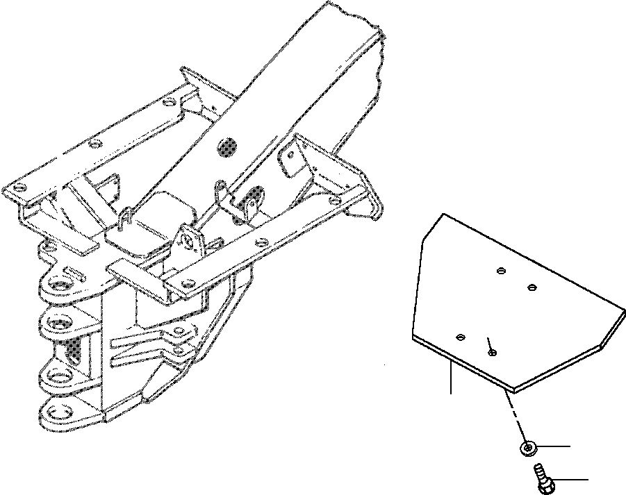 PLATE, GUARD 1430 739 H1 KOMATSU