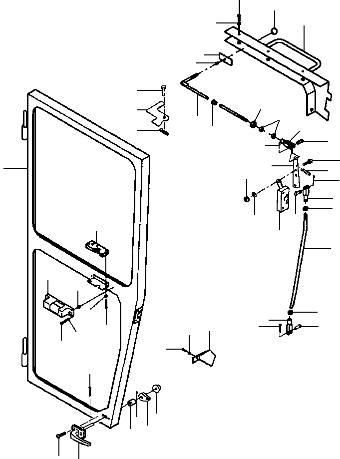 DOOR WELDMENT 1285 700 H94 KOMATSU