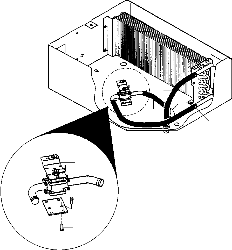 BRACKET, VALVE 1277 786 H1 KOMATSU