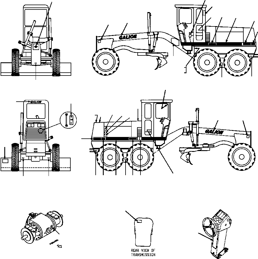 DECALS, STANDARD 1434 599 H91 KOMATSU