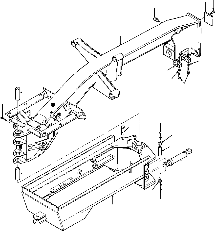 PIN, ARTICULATION JOINT LOCK 1433 910 H1 KOMATSU