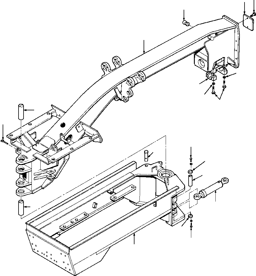 FRAME WELDMENT - FRONT 1436 716 H91 KOMATSU