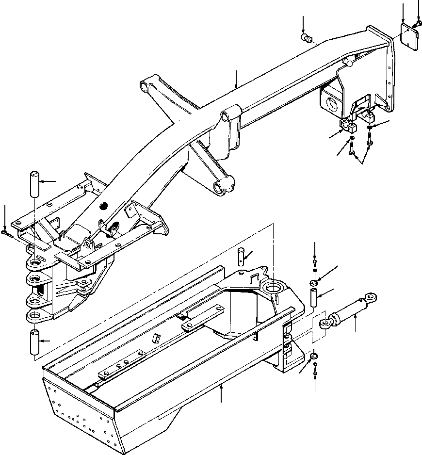 FRAME ASSEMBLY, MAIN 1436 847 H91 KOMATSU